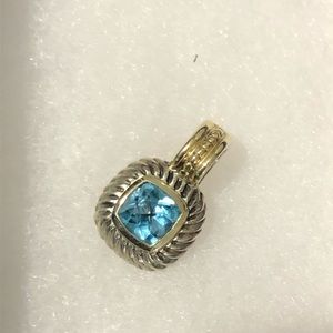 David Yurman Blue Topaz Pendant